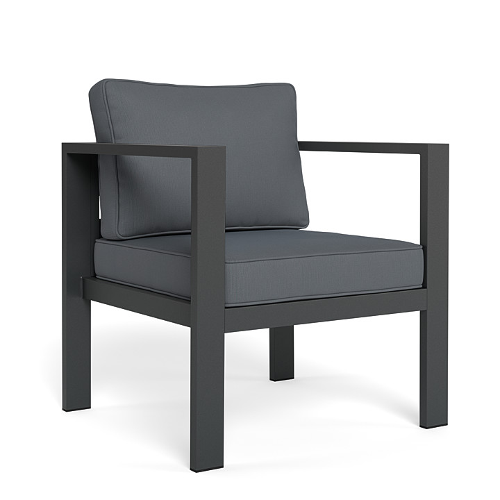 Black aluminum online chairs