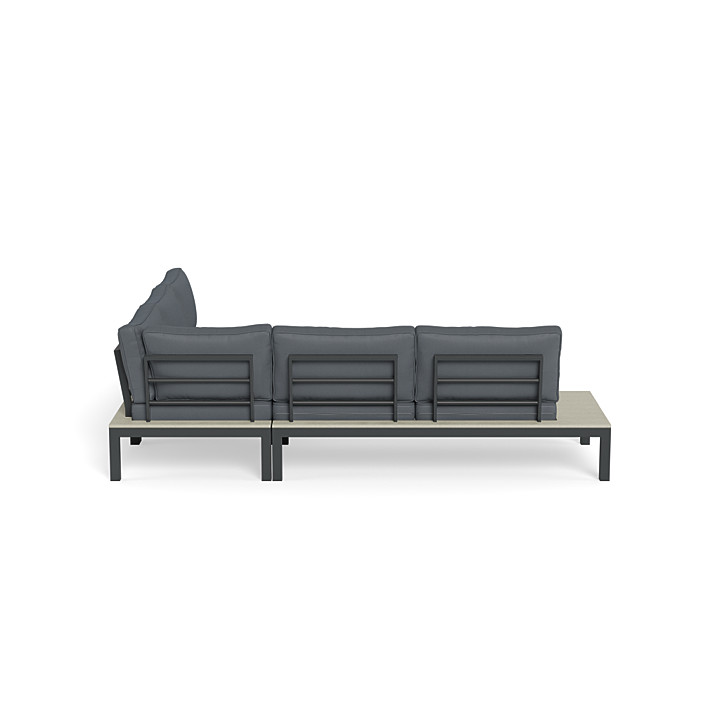 Is Frank Worthley diamant Lakeview Spacious Modern Aluminum 4pc Outdoor Sectional