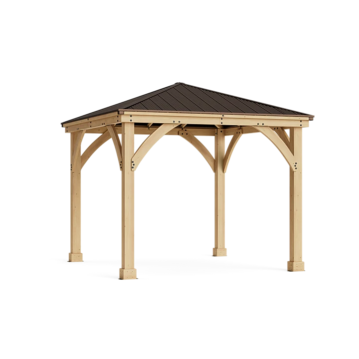ロイヤルコペンハーゲ 10 x 10 Gazebo | Meridian Wooden Gazebo | Yardistry