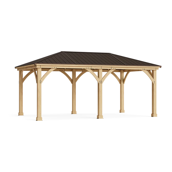 12 x 20 Gazebo | Meridian Backyard Wooden Gazebo | Yardistry