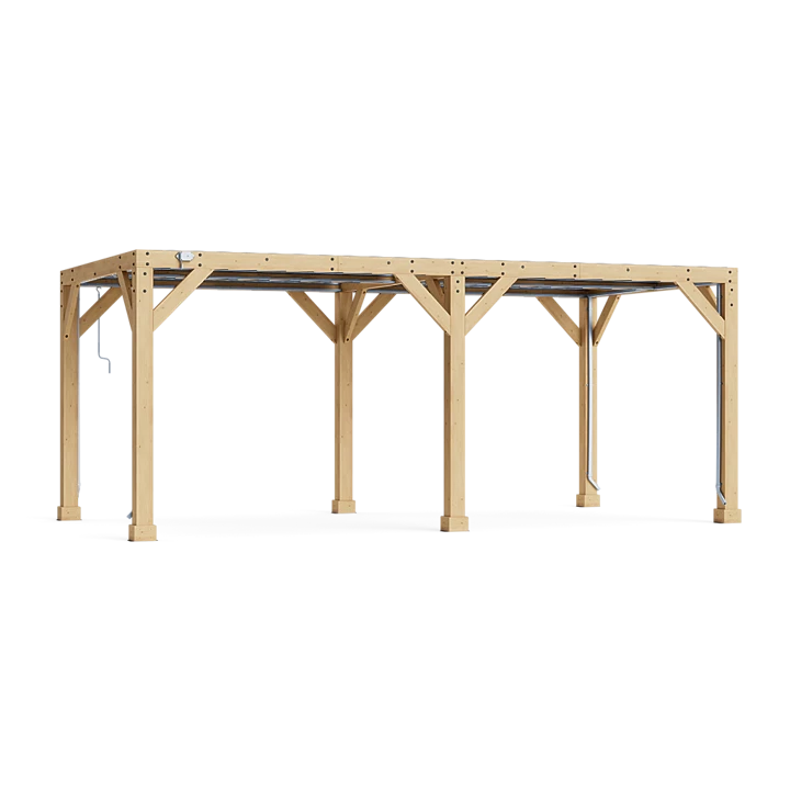 10 x 20 Meridian Wooden Louvered Pergola
