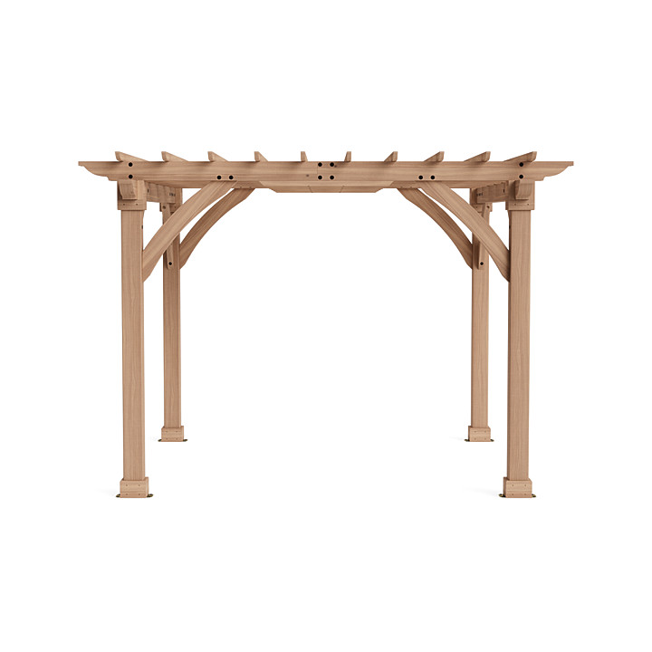 Yardistry Pérgola marrón de 10' x 12