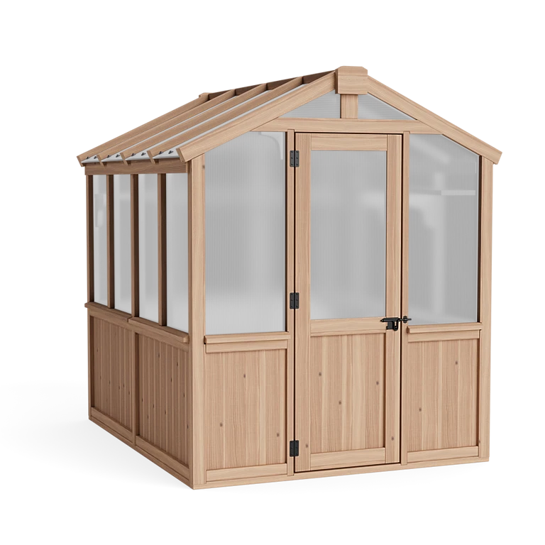 6.7x7.8 Cedar Garden Greenhouse | Yardistry 6.7x7.8 Cedar Garden Greenhouse | Yardistry