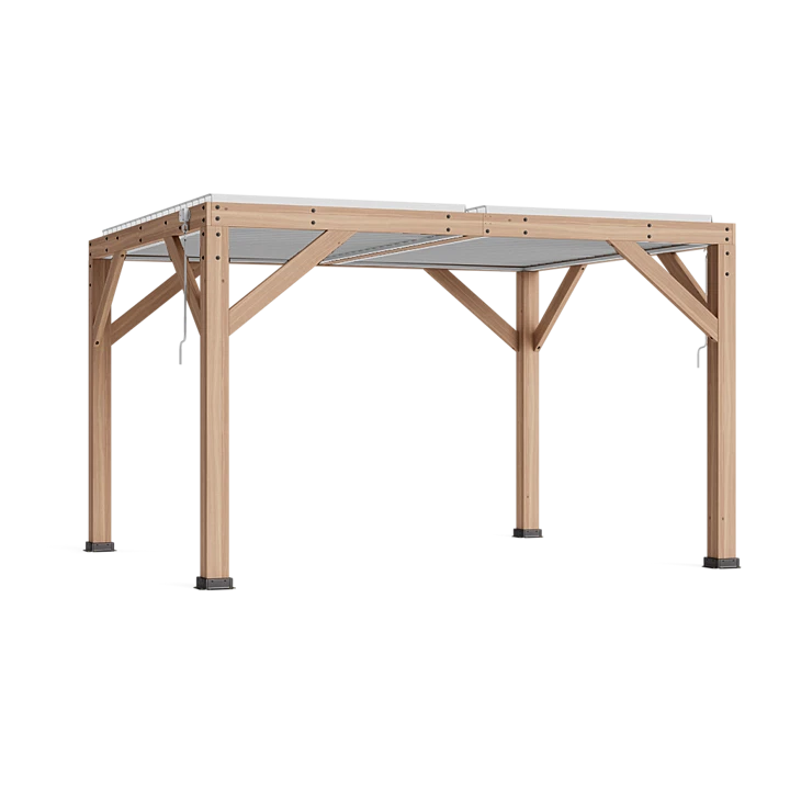 13 x 11 Wood Room With Louvered Roof