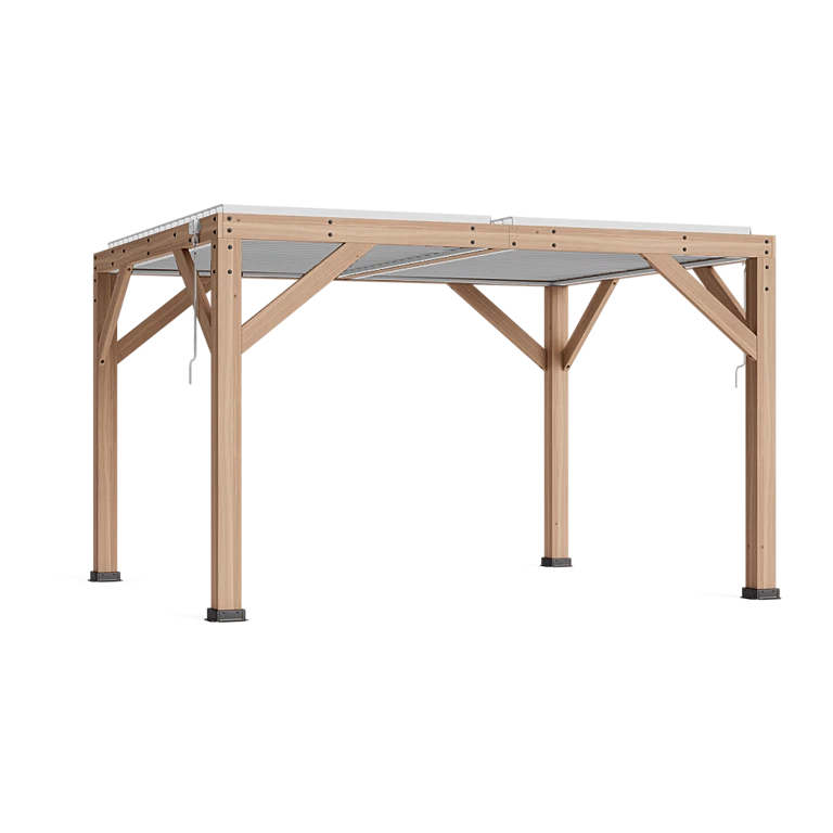 13 x 11 Wood Room With Louvered Roof 13 x 11 Wood Room With Louvered Roof