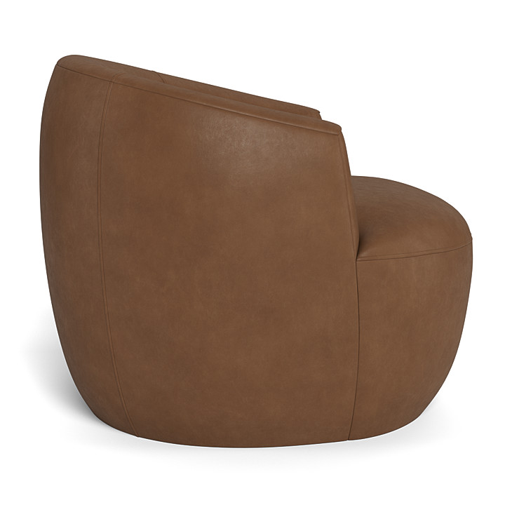 Carrie Leather Swivel Chair