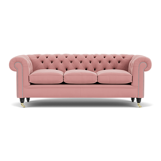 Our Belchamp Chesterfield Sofa in Amalfi Blush