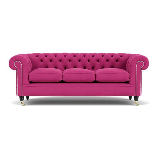 Our Belchamp Chesterfield Sofa in Plush Peony