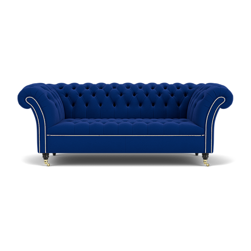 Our Blenheim Chesterfield Sofa in Amalfi Royal Blue
