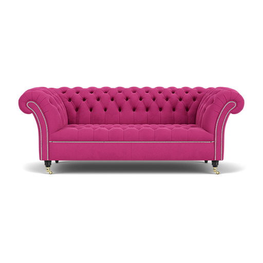 Our Blenheim Chesterfield Sofa in Plush Peony