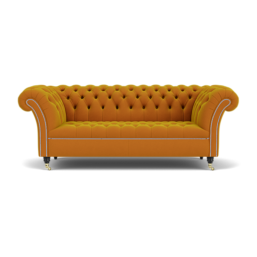 Our Blenheim Chesterfield Sofa in Tango Maize