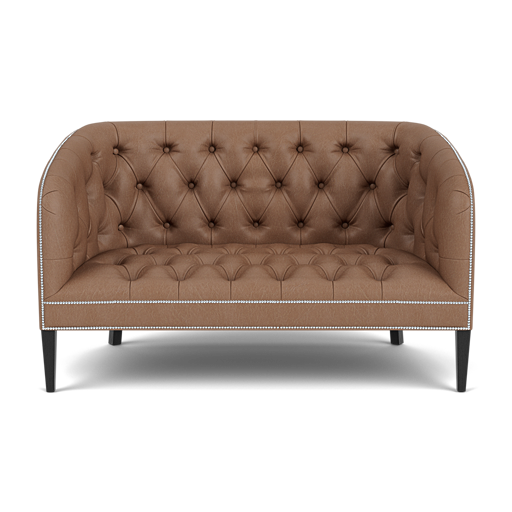 Our Burghley Chesterfield Sofa in Cracked Wax Tobacco