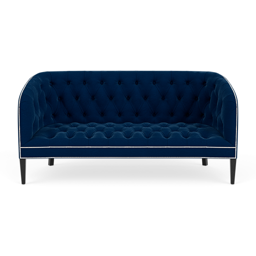 Our Burghley Chesterfield Sofa in Plush Indigo