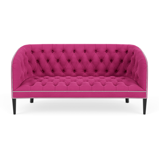 Our Burghley Chesterfield Sofa in Plush Peony