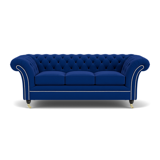 Our Drummond Chesterfield Sofa in Amalfi Royal Blue