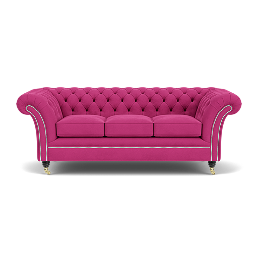 Our Drummond Chesterfield Sofa in Plush Peony