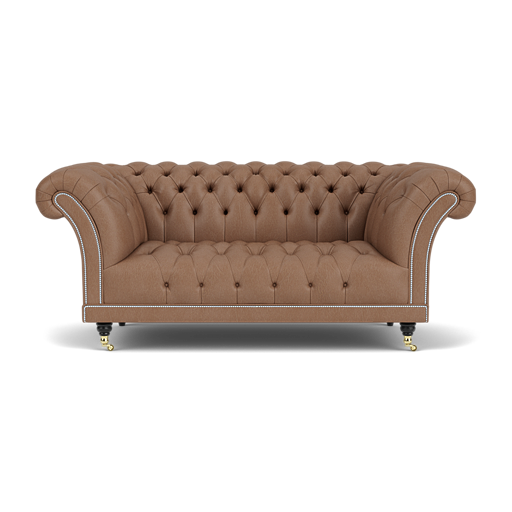 Our Goodwood Chesterfield Sofa in Cracked Wax Tobacco