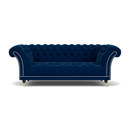 Our Goodwood Chesterfield Sofa in Plush Indigo