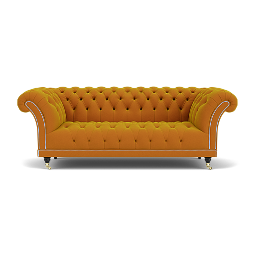 Our Goodwood Chesterfield Sofa in Tango Maize