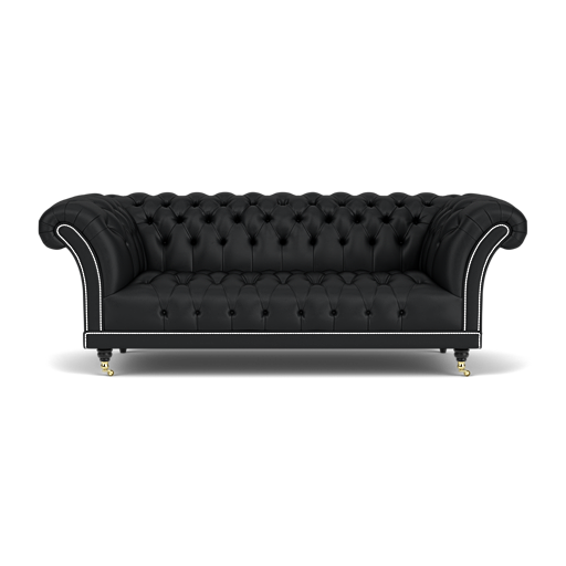 Our Goodwood Chesterfield Sofa in Vesuvio Black