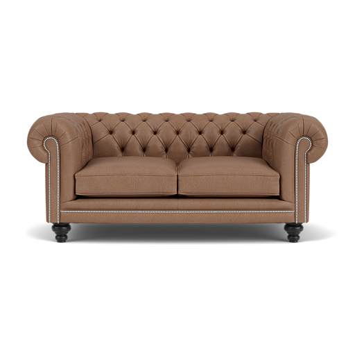 Our Hampton Chesterfield Sofa in Cracked Wax Tobacco