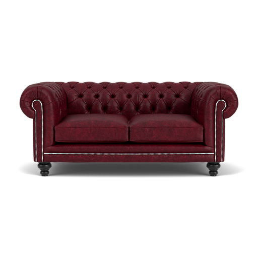 Our Hampton Chesterfield Sofa in Vintage Oxblood