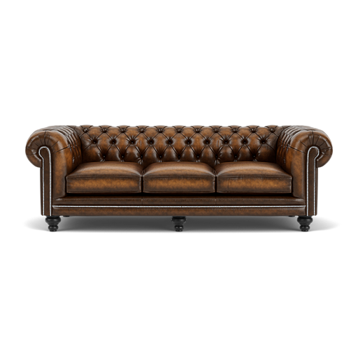 Our Hampton Chesterfield Sofa in Antique Gold