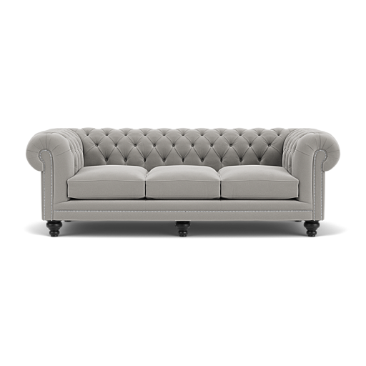 Our Hampton Chesterfield Sofa in Tango Mouse