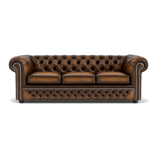 Our Holyrood Chesterfield Sofa in Antique Gold