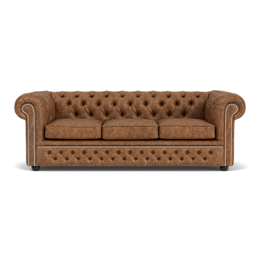 Our Holyrood Chesterfield Sofa in Dune Tan