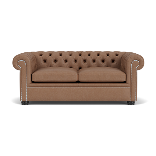 Our London Chesterfield Sofa in Cracked Wax Tobacco