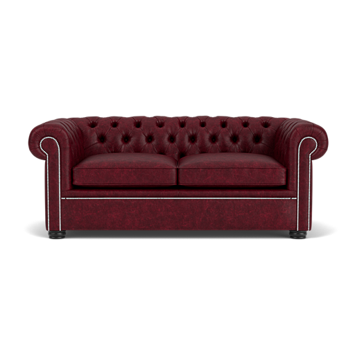 Our London Chesterfield Sofa in Vintage Oxblood