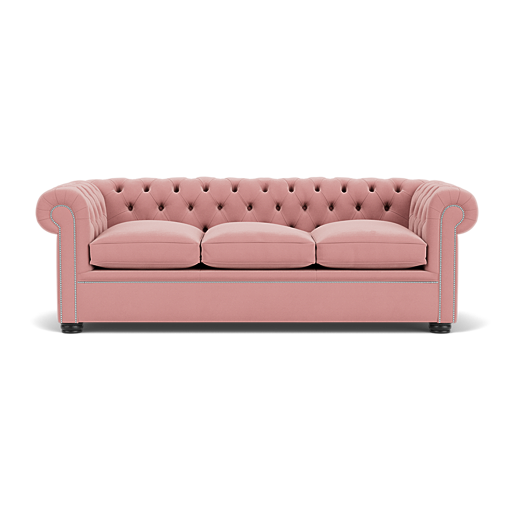 Our London Chesterfield Sofa in Amalfi Blush