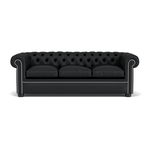 Our London Chesterfield Sofa in Vesuvio Black