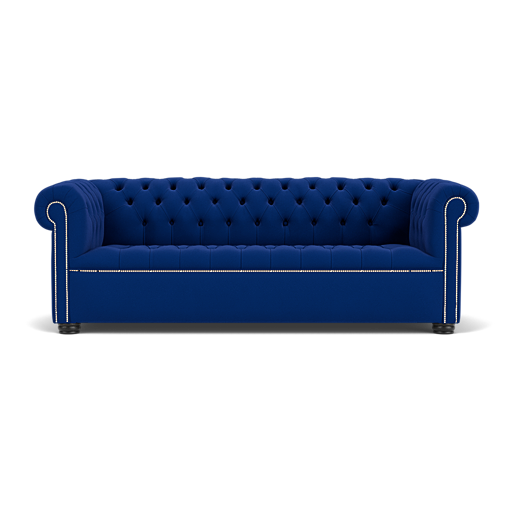 Our Manhattan Chesterfield Sofa in Amalfi Royal Blue