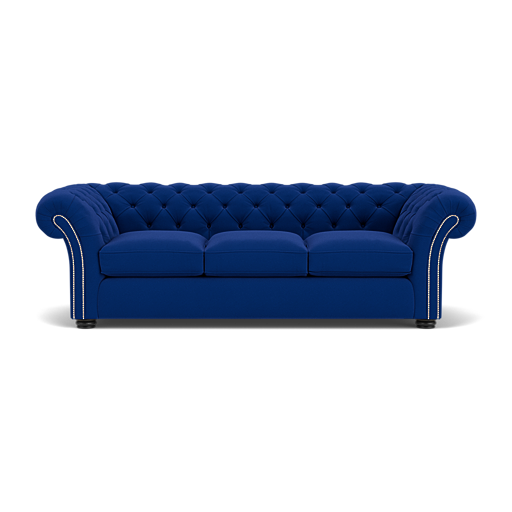 Our Wandsworth Chesterfield Sofa in Amalfi Royal Blue