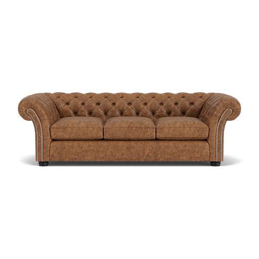 Our Wandsworth Chesterfield Sofa in Dune Tan