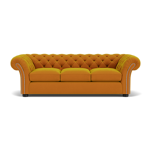 Our Wandsworth Chesterfield Sofa in Tango Maize