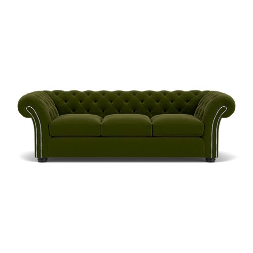 Our Wandsworth Chesterfield Sofa in Tango Pine
