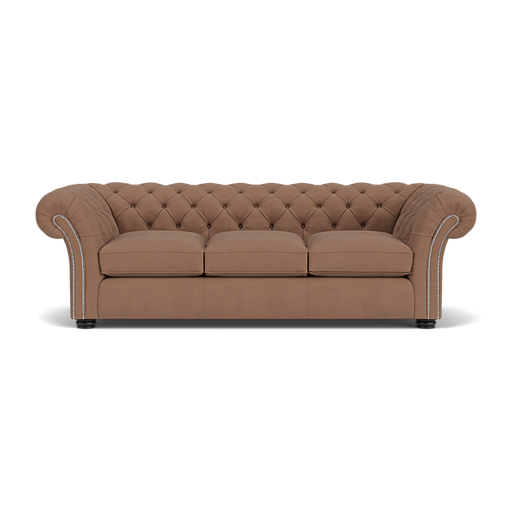 Our Wandsworth Chesterfield Sofa in Tempesta Honey