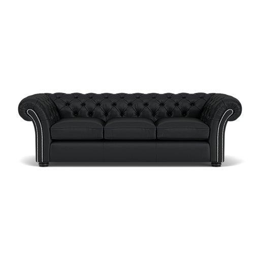 Our Wandsworth Chesterfield Sofa in Vesuvio Black