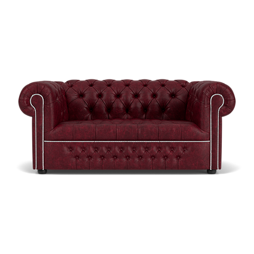 Our Windsor Chesterfield Sofa in Vintage Oxblood