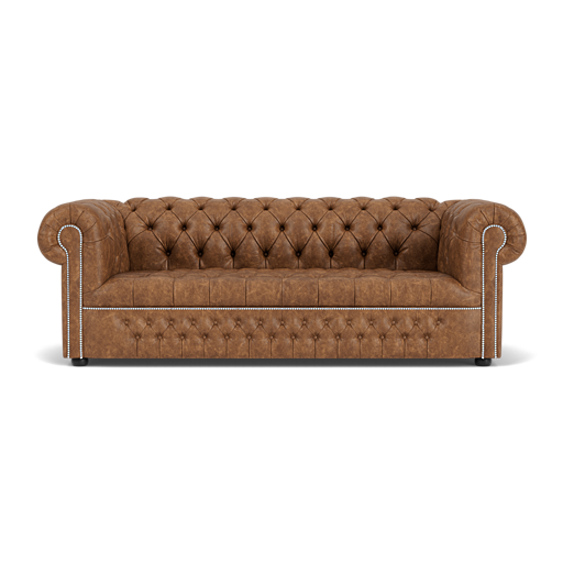 Our Windsor Chesterfield Sofa in Dune Tan