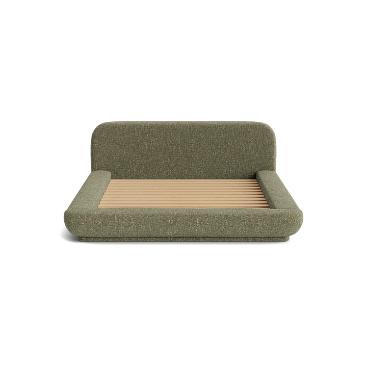 Floss Queen Bed - Fleck Olive