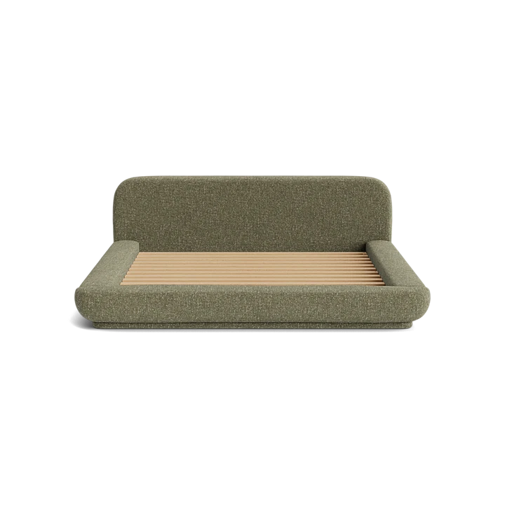 Floss King Bed - Fleck Olive