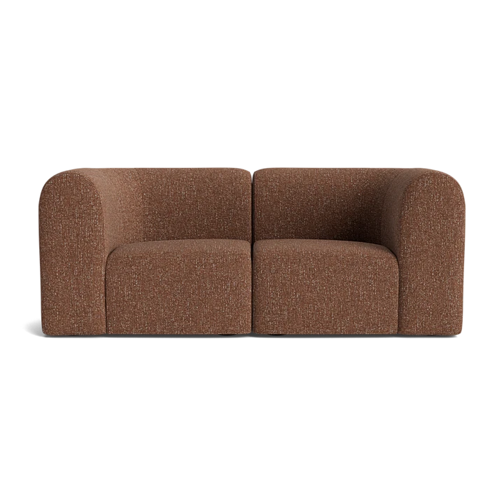Berg 2 Seater Sofa - Fleck Rust