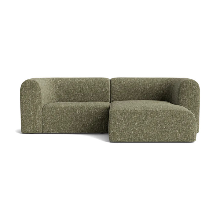 Berg 3 Seater RHF Chaise Sofa - Fleck Olive