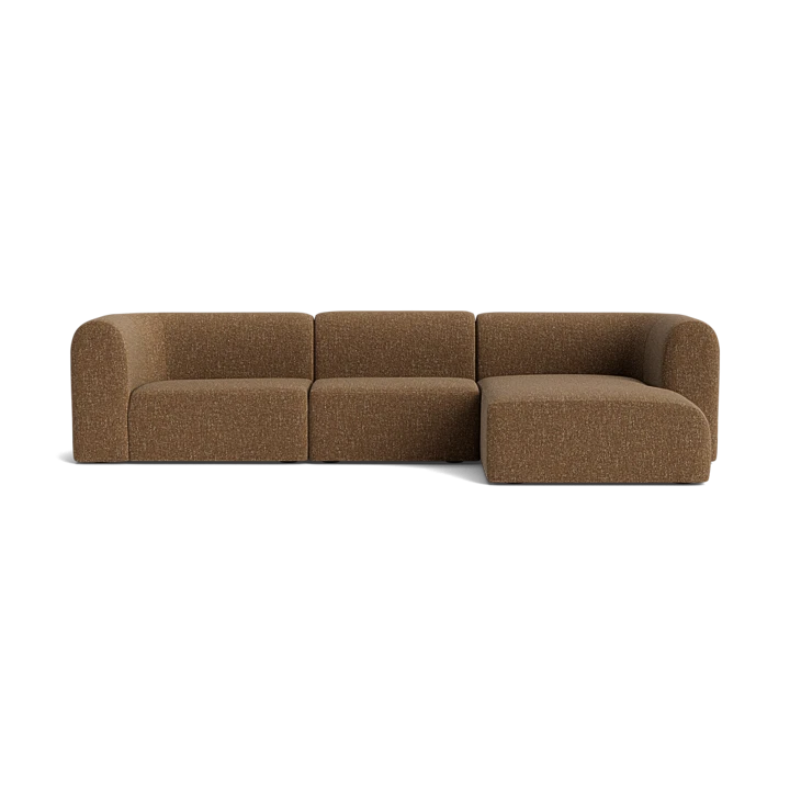 Berg 4 Seater RHF Chaise Sofa - Fleck Ginger