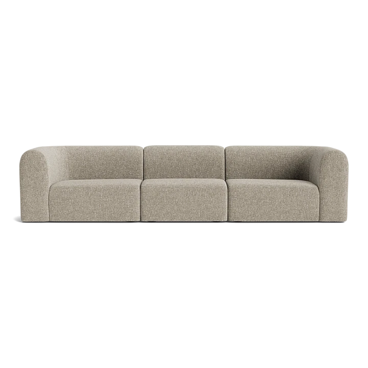 Berg 4 Seater Sofa - Fleck Smoke