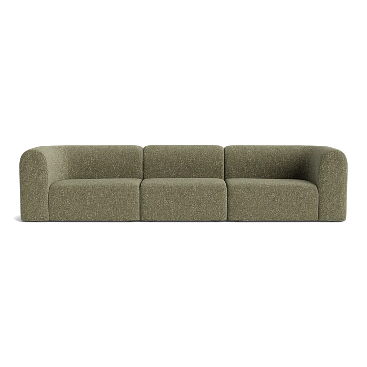 Berg 4 Seater Sofa - Fleck Olive